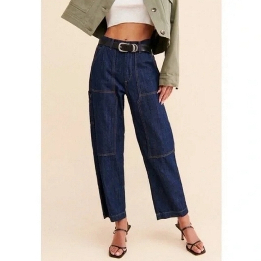 NWT EDWIN Bailee Worker Pants Jeans Rinse